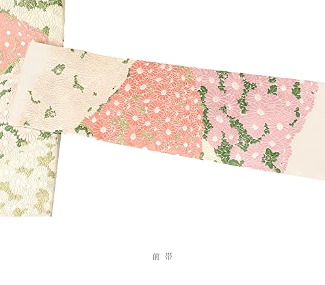 Amazon | 名古屋帯 山口美術織物 唐織 重陽菊 白地 オフホワイト